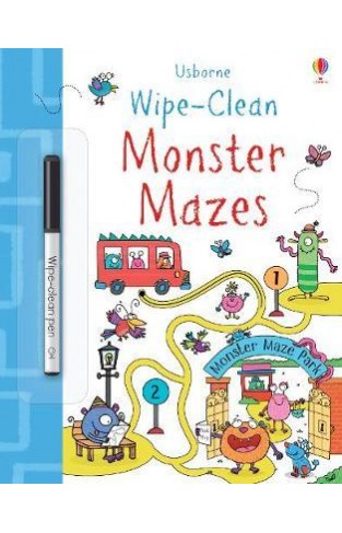 Wipe-Clean Monster Mazes  - (PB)